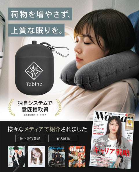 MinimalU+ Neck Pillow, Ideal Compact, Airplane Travel, Comfortable Goods, Travel Sleeping Workshop Dark Gray