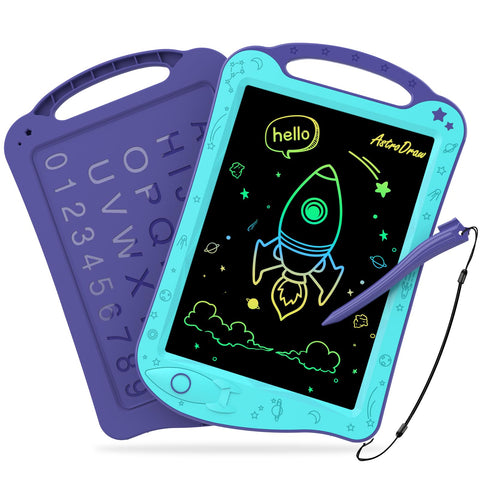 HOMESTEC AstroDraw Electronic Drawing Tablet, Memo Pad, Utilizes Replaceable Battery, Lock Function to Protect Against Erasing and Further Drawing, Write and Erase Board, Early Childhood Learning,