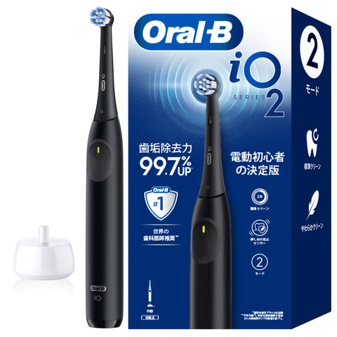 博朗 Oral-B iO2S 电动牙刷（终极入门指南）iOS21D90BK 黑色