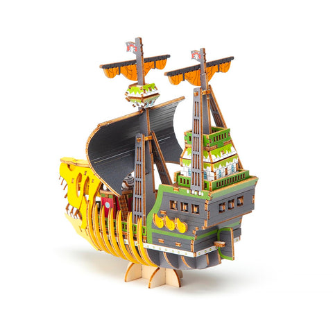 ki-gu-mi One Piece Victoria Punk Issue - Wooden 3D Puzzle DIY Craft Kit for Boys and Girls, Enjoyable for Elementary School Students and Adults, Wooden Puzzle, Perfect as a Gift for Adults