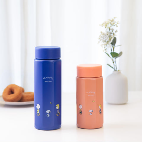 스케이터 (스케이터) STO5-A 스테인리스 스틸 머그 보틀, 500ml, 잡기 편한, 팔각형 단열 물병, 스누피