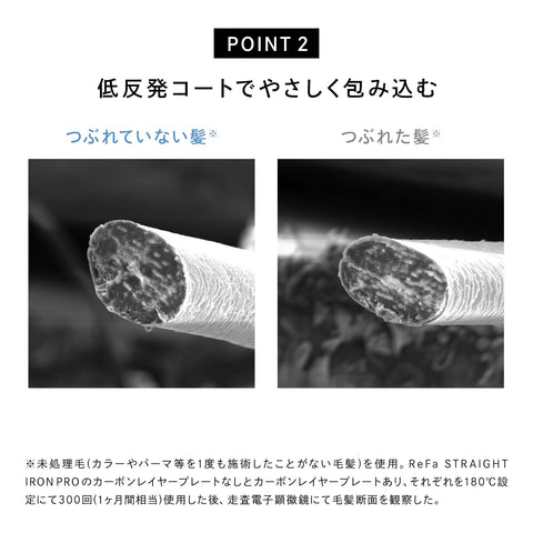 ReFa Straight Iron Pro (White) Exclusive Holder Set