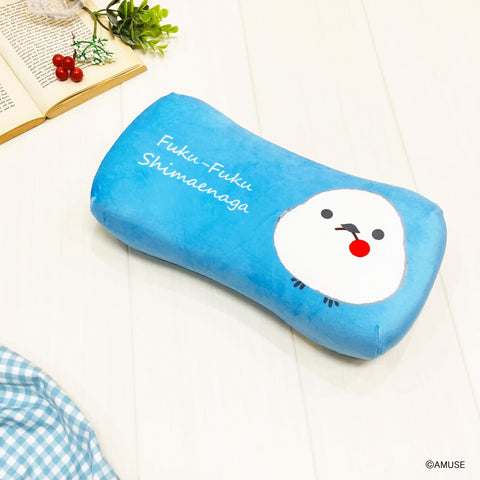 MORIPiLO 4621263 Memory Foam Pillow, Fukufuku, 5.9 x 12.2 inches (15 x 31 cm), Lumbar, Backrest, Support, Stuffed Toy, Cushion, Character Goods, Red Fruit Blue