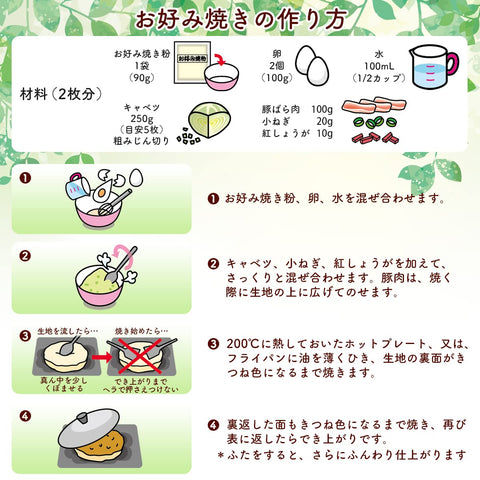 日清 糖質50% オフ お好み焼粉 180g×2個