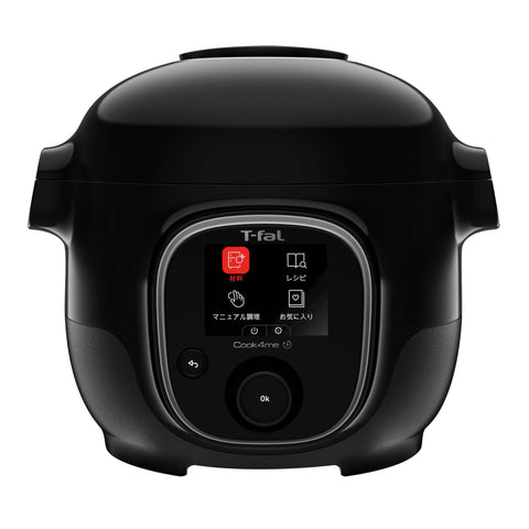Tefal CY8768JP Cook4Me Electric Pressure Cooker, 3.2 qt (3 L), 250 Built-In Recipes, For Slow Cooking, Pressure Cooking, Black