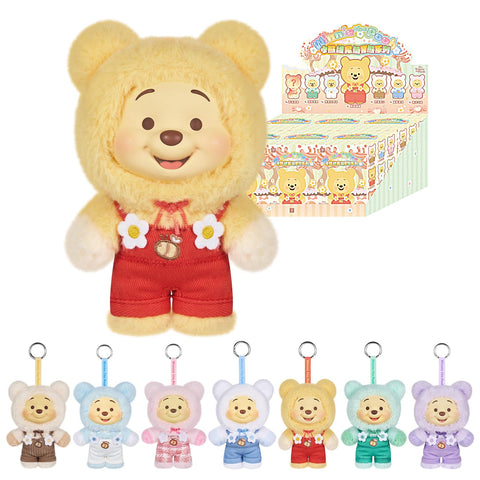 TOP TOY ディズニー(Disney)プーさん ぬいぐるみ シリーズ【アソートボックス 6ピース】ガチャガチャ ブラインド ボックス フィギュア プラモデル プレミアム おもちゃソフビ 誕生日 プレゼント ディズニークリスマス ギフト