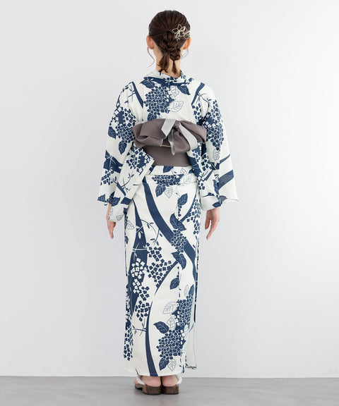 [SOUBIEN] ソウビエン 浴衣 3点 セット セパレート 新二部式浴衣 floro レディース (浴衣/半幅帯/伊達締め)