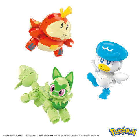 Mega Pokemon HPX92 Paldea Region Pokémon Building Block Set [Number of Block Pieces: 79 Pieces] [6 Years Old and Up]