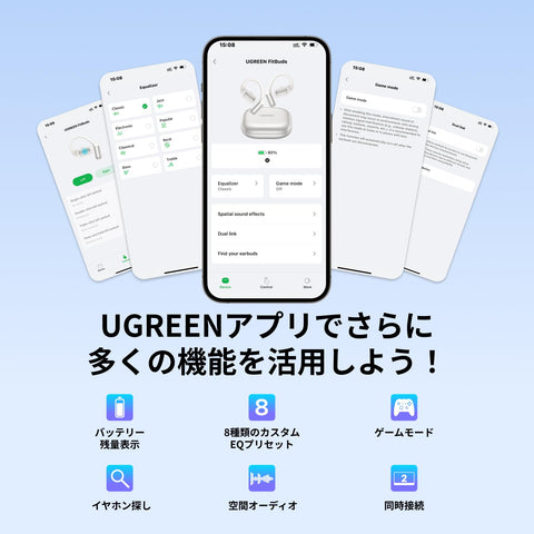 [2025년 최신 버전![오픈 이어 이어폰] UGREEN HiTune S7 블루투스 6.0 무선 오픈 이어 이어폰 [18mm 티타늄 드라이버/총 28시간 재생/4 마이크 뉴칸 기술/IPX5 방수] 하이파이 음질, DNN Neucan, 동시 연결, 앱 맞춤 작동, 고속 충전 호환, IMAX 클래스 베이스 경험, 소음 누수 억제, 귀를 막지 않음, 블랙