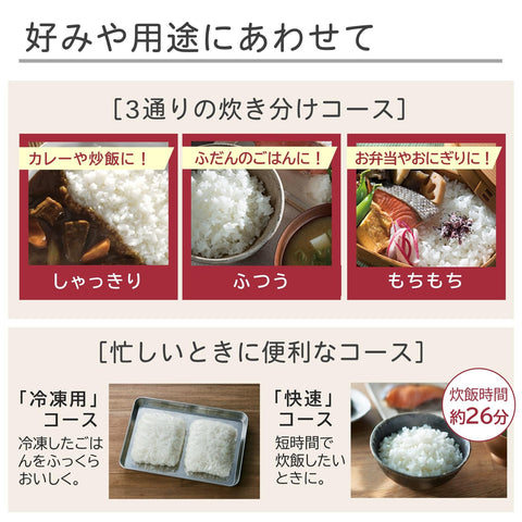 日立 炊飯器 5.5合 圧力IH RZ-A100HJ H チャコールグレー 日本製 黒厚鉄釜 蒸気セーブ