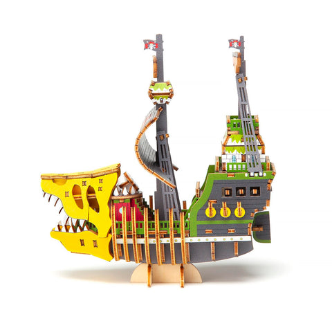 ki-gu-mi One Piece Victoria Punk Issue - Wooden 3D Puzzle DIY Craft Kit for Boys and Girls, Enjoyable for Elementary School Students and Adults, Wooden Puzzle, Perfect as a Gift for Adults