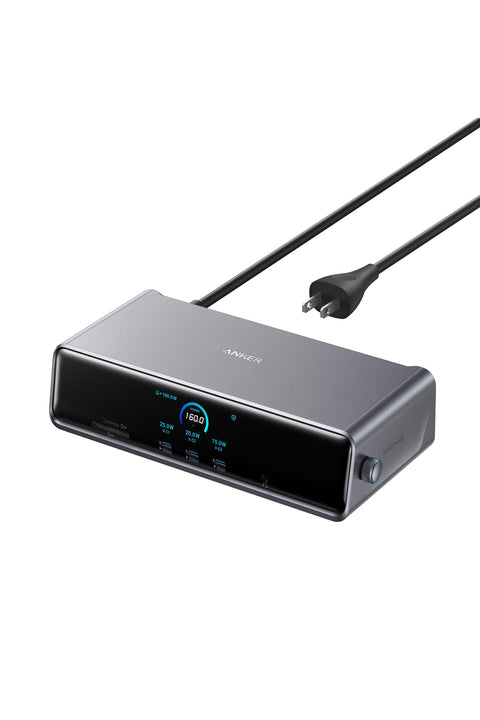 Anker Prime Docking Station (14-in-1, Triple Display, DisplayLink) Supports up to 8K USB PD Max 140W Output USB-C Upstream Port 3 Display Output Simultaneously 10Gbps High-Speed Data Transfer GaN