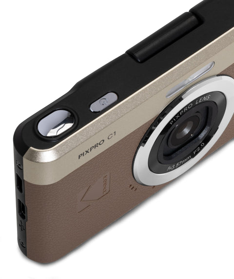 KODAK Pixpro C1 - Ultra Compact Digital Camera | 13MP BSI CMOS, 4x Zoom, 2.8" LCD Screen, LED Flash - Marron