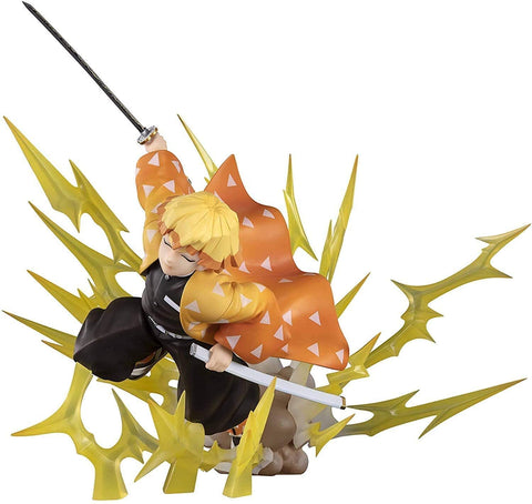 Figuarts ZERO Demon Slayer Zenitsu Agatsuma Thunder Breathing Figurine, Approx. 8.3 inches (210 mm), PVC & ABS Painted Complete Figure