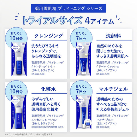 [Quasi-drug] Medicated Sekkisei Brightening Multi Gel, 0.4 oz (12 g), Face, Moisturizing, Drying, Whitening, Skin, Wrinkles, Stains, Dullness, Pearl Barley, Chinese Medicine