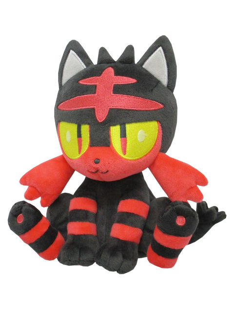 Pokemon All Star Collection Litten Small Plush Toy, Height 6.3 inches (16 cm)