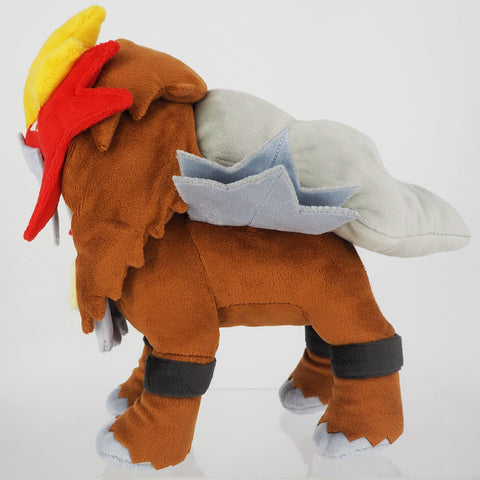 Sanei Boeki PP63 Pokémon All Star Collection Plush Toy, Entei, Size S, W 4.1 x D 9.4 x H 9.3 in (10.5 x 24 x 23.5 cm)