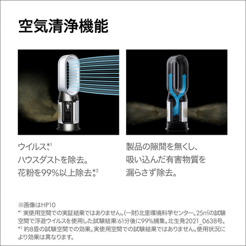 Dyson(ダイソン) 空気清浄機 ヒーター 扇風機 Dyson Purifier Hot + Cool™ Gen1 空気清浄ファンヒーター ブラック／ニッケル (HP10 BN AM) サーキュレーター【Amazon.co.jp限定】【空気をきれいにしながら、暖かく】