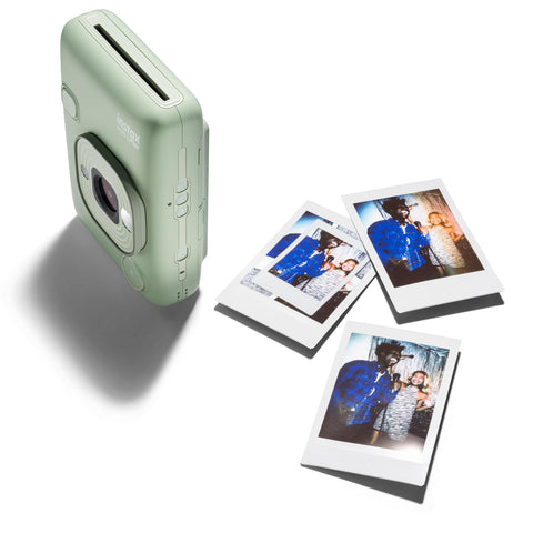 후지필름 (FUJIFILM) 크리스마스 선물 새해 선물 체크 인스턴트 카메라/스마트폰 프린터 인스탁스 미니 리플레이 그린 & 인스탁스 미니 리플레이 카메라 케이스 그린