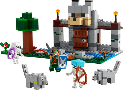 LEGO 樂高 我的世界 狼堡壘 玩具 禮物 積木 男孩 女孩 兒童 7歲 8歲 9歲 10歲 小學生 迷你小人偶 My Craft 21261