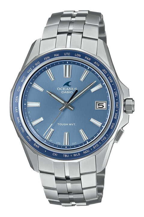 [カシオ] 腕時計 オシアナス 【国内正規品】 日本製 OCEANUS 20th Anniversary Model Manta 世界限定700本 Bluetooth搭載 電波ソーラー サファイアガラス OCW-S400SG-2AJR メンズ ライトブルー