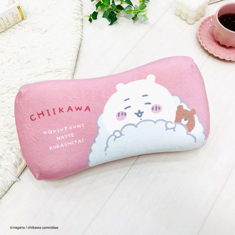 MORIPiLO 4621075 Morishita Memory Foam Pillow, 5.9 x 12.2 inches (15 x 31 cm), Lumbar, Backrest, Support, Stuffed Toy, Cushion, Small and Cute Guy, Character Goods, Pink