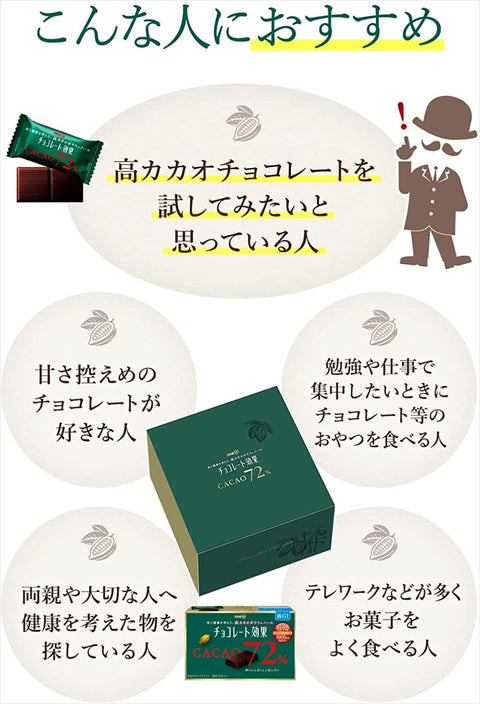 チョコレート効果 明治 カカオ72%蜜漬けオレンジピールパウチ 34g×10袋