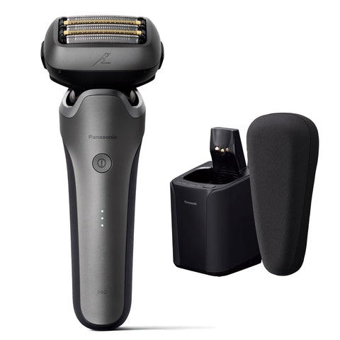 Panasonic ES-L580U-S Men's Shaver, Lamb Dash Pro, 5 Blades, Electric Shaving, Men's Ram Dash AI, Fully Automatic Washing Charger, Silver