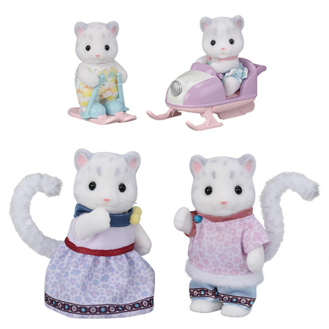希尔瓦尼亚家庭 玩偶 【 雪豹家族 】 FS-55 ST Mark 认证 3 岁及以上玩具娃娃屋 Sylvanian Families エポック社 EPOCH