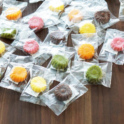 和歌山水果费南雪 业务用30个装(5种混装)巧克力、橘子、柚子、草莓、抹茶香的高级烘焙点心 有瑕疵的烘焙点心 西式点心 甜品 大袋 大包装