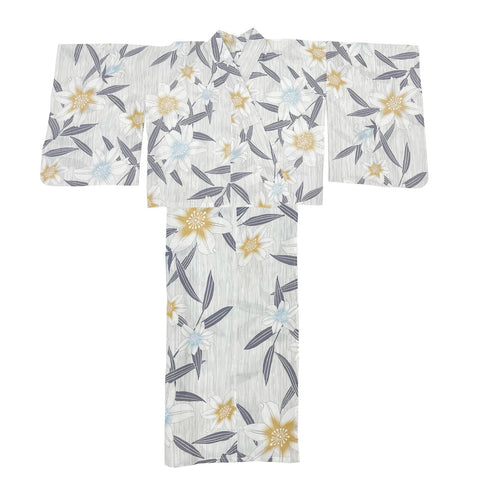 Fuuka Two-Part Separate Yukata, Single Item, For Women, Adult, One Size Fits All