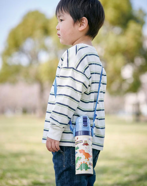 Skater 兒童用 不鏽鋼水杯 直飲 470毫升 寶可夢 皮卡丘 臉 兒童溫和輕量 男生 保冷專用 寶可夢 waterbottle 運動水杯 可愛 兒童 兒童 水瓶 SDC4-A