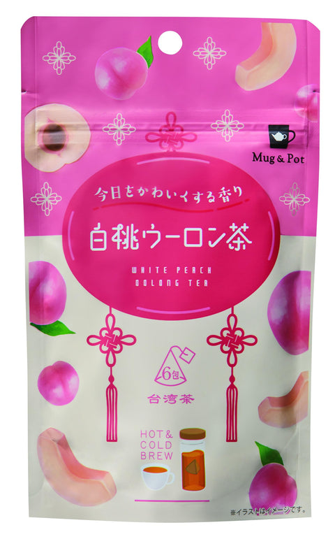 Mug&Pot White Peach Oolong Tea 6p 12g x 3 Tea Bags