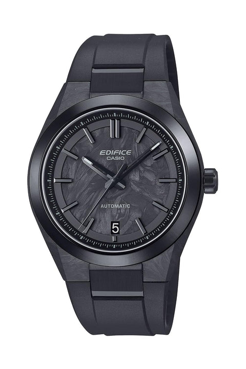 Casio 卡西歐 腕錶 Edfis 機械式 自動上鍊 防磁手錶 採用藍寶石玻璃 EFK-100, 黑色