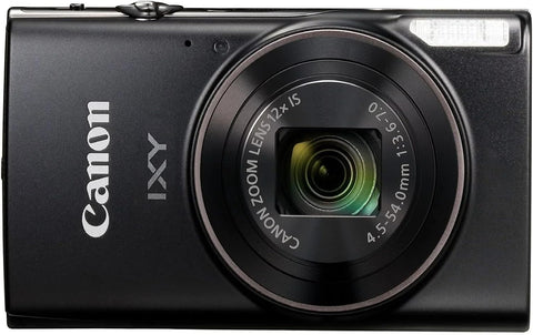 Canon IXY650 Compact Digital Camera, Black, 12x Optical Zoom, Wi-Fi Compatible, IXY650BK.