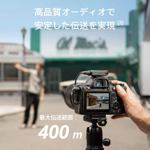 DJI Mic Mini（1 TX + 1 RX） ワイヤレス マイク 超軽量 オーディオ ノイズキャンセリング 自動制限機能 カメラ／iPhone／Android用ピンマイク Vlog撮影 ストリーミング 400 m伝送