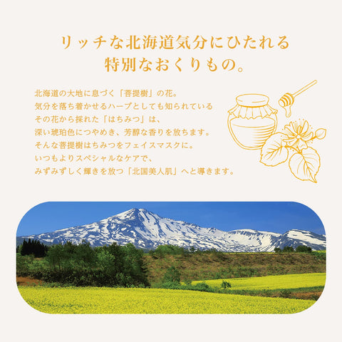 フェイスマスク パック ルルルン 北海道ルルルン（はちみつの香り） 1枚×5袋