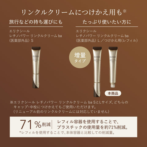 ELIXIR エリクシール レチノパワー リンクルクリーム ｂａ Ｌ 22g つめかえ用 医薬部外品 アイクリーム シワ改善 レチノール 純粋レチノール 【2025年モデル】 シュペリエル 資生堂