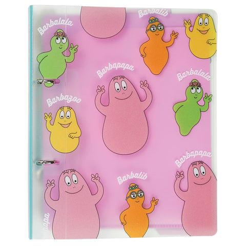 Barbapapa Greeting Life 2 Hole Binder A5 Size Clear BBZ-331 Pink