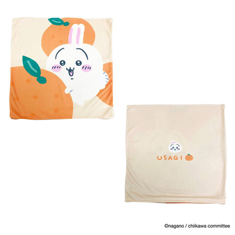 MORIPiLO 4621297 Chiikawa Morishita Cushion Cover, Bunny, Orange, 17.7 x 17.7 inches (45 x 45 cm), Sofa, Backpad, Pillow, Character Goods, Small and Cute