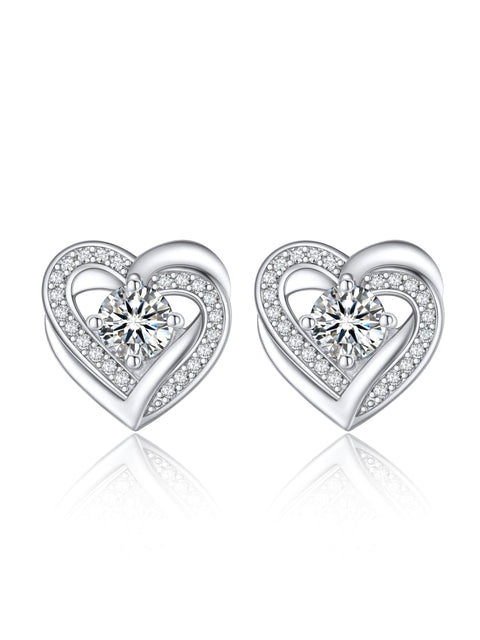 MomentWish モアサナイト ピアス レディース メンズ 0.6-2 CT モアッサヨシルバー925 金屬アレルギー対応 つっけぱなし 男女兼用イヤリング 一斑ダし 男女兼用イヤリング 一粒 しイプレゼント