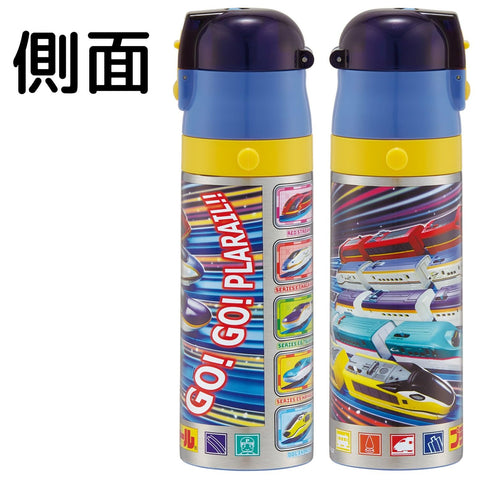 Skater 儿童用 不锈钢水杯 两用 470毫升 水杯饮用 430毫升 儿童轻量型 Plarail 25 男孩 保温 保冷 waterbottle 运动水壶 儿童 儿童 儿童 水瓶 SKDC4