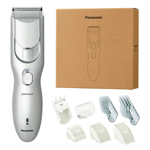 【Amazon.co.jp限定】2024年発売 パナソニック バリカン ヘアカッター ファミリータイプ 充電 交流式 シルバー ER-NGFJ2-S