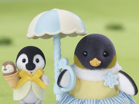 EPOCH Sylvanian Families FS-45 Penguin Family Dolls, Safety Toy Mark Certified, Toy for Ages 3 Years and Up, Dollhouse