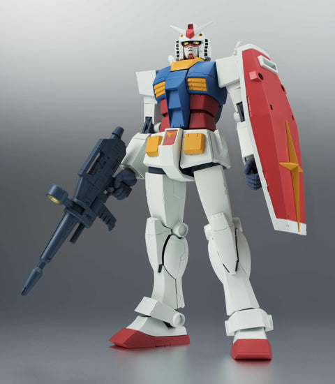 TAMASHII NATIONS Robot Spirits Mobile Suit Gundam RX-78-2 Gundam Version, A.N.I.M.E. (Resale Version), Approx. 4.9 inches (125 mm), PVC & ABS, Painted Action Figure