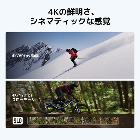 DJI Osmo Nanoスタンダードコンボ (128GB) ウェアラブルカメラ 小型4K／60fps Vlogカメラ 1/1.3インチセンサー 143°広角FOV映像 200分録画 迅速なコンテンツ転送 スポーツ Vlog用磁気POVカメラ4K