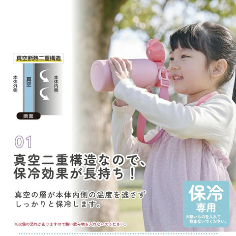 スケーター(Skater) 子供用 ステンレス 水筒 直飲み 600ml 子どもに優しい軽量タイプ ポケモン 25 男の子 保冷専用 waterbottle スポーツボトル キッズ こども 水瓶 STCH6-A