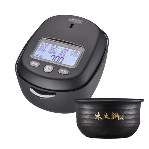 TIGER 虎牌 保温瓶 官方SHOP限定】虎牌 保温瓶(TIGER) 电饭煲 3.5合 土锅压力IH式 顶级款式 日本制造 土锅泡火烹饪 环保包装 黑色 JRX-S060K