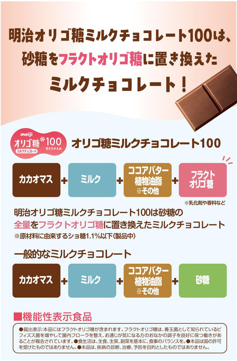 明治チョコレート オリゴ糖ミルクチョコレート100 45g×5個