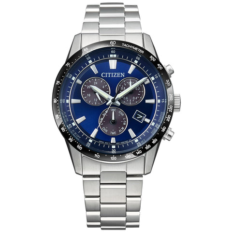 [CITIZEN] 腕時計 CITIZEN COLLECTION クロノグラフ 光発電エコ・ドライブ 10気圧防水 ビジネス ブルー BL5614-59L メンズ
